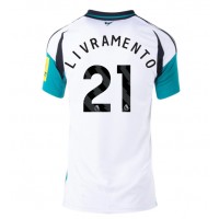 Camiseta Newcastle United Tino Livramento #21 Segunda Equipación Replica 2024-25 para mujer mangas cortas